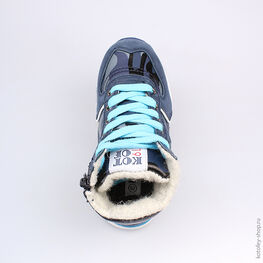 354010-31 Ботинки для мальчики светло-синий фото №4