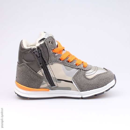 354010-32 Ботинки для мальчики сер-ора фото №2