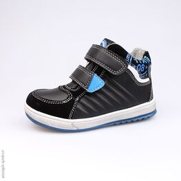 354011-31 Ботинки для мальчики чер-син