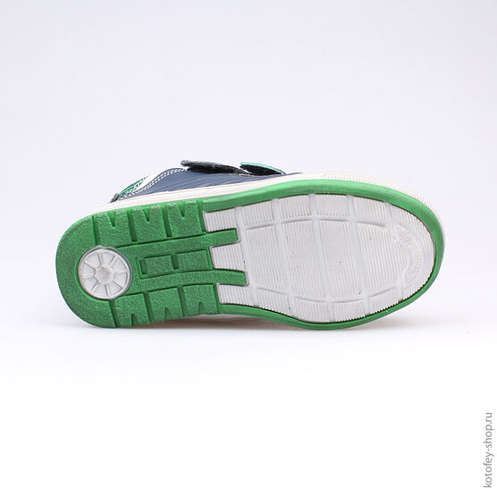 354011-32 Ботинки для мальчики син-зел фото №3