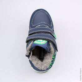 354011-32 Ботинки для мальчики син-зел фото №4