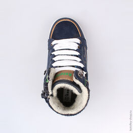 354012-32 Ботинки для мальчики син-кор фото №4