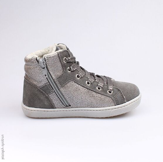 354015-31 Ботинки для девочки серый фото №2