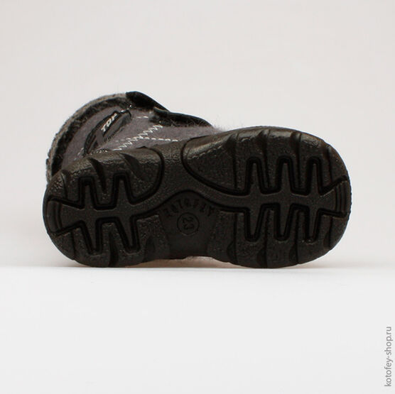 357000-44 Валенки для мальчики серый-черный фото №3