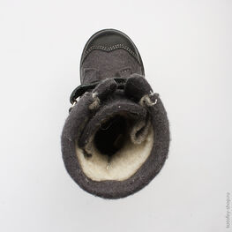 357001-44 Валенки для мальчики серый фото №4