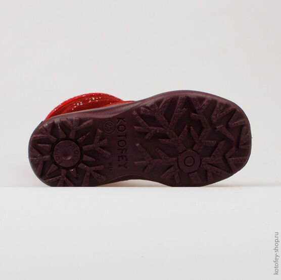 362049-42 Сапожки для девочки бордовый фото №3