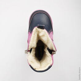 362057-42 Сапожки для девочки син-роз фото №4