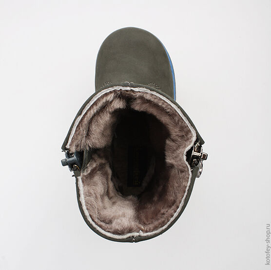 362059-52 Сапожки для мальчики серый фото №4