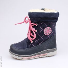 362068-41 Сапожки для девочки син-роз