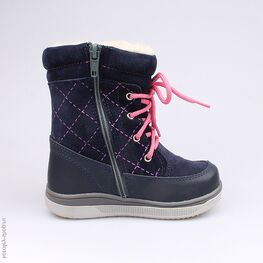 362068-41 Сапожки для девочки син-роз фото №2