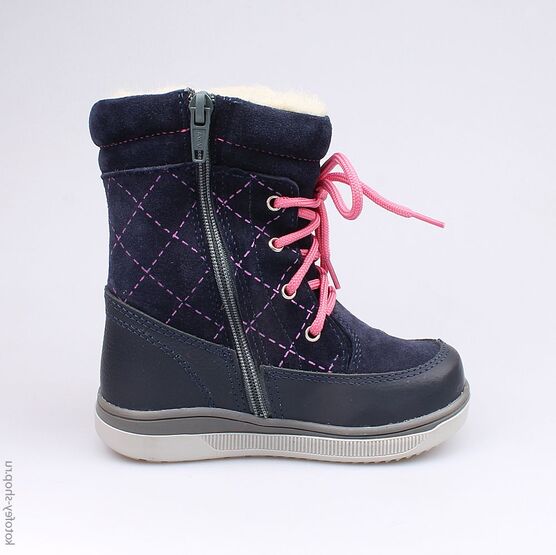 362068-41 Сапожки для девочки син-роз фото №2