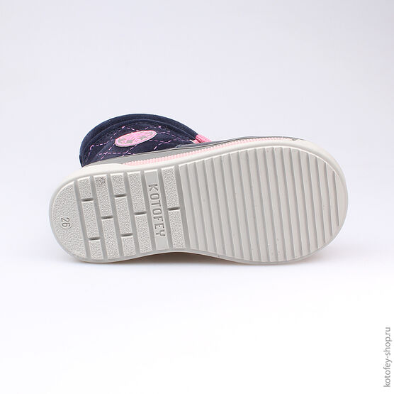 362068-41 Сапожки для девочки син-роз фото №3