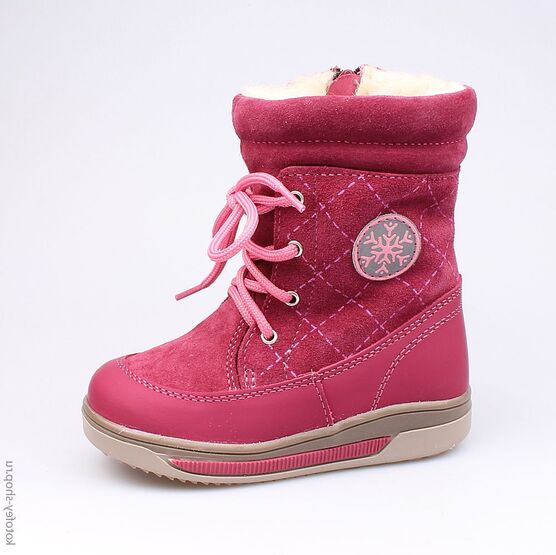 362068-43 Сапожки для девочки бордовый