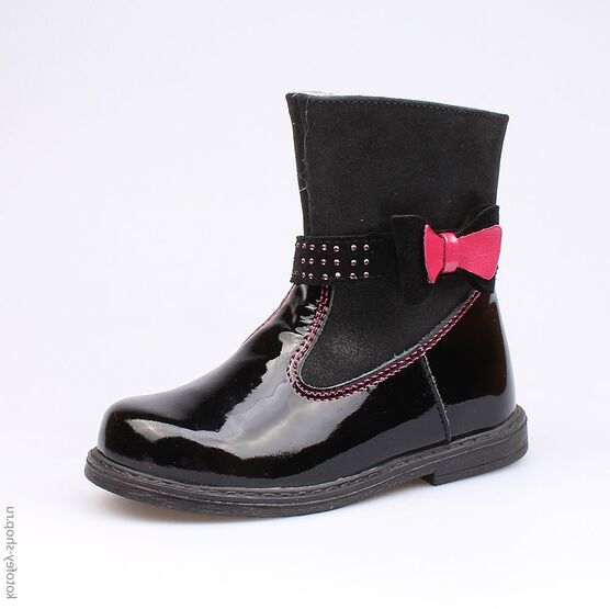 362071-31 Сапожки для девочки черный