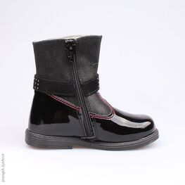 362071-31 Сапожки для девочки черный фото №2