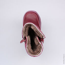 362072-51 Сапожки для девочки бордовый фото №4