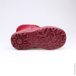 362073-41 Сапожки для девочки бордовый фото №3