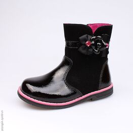 362075-31 Сапожки для девочки черный