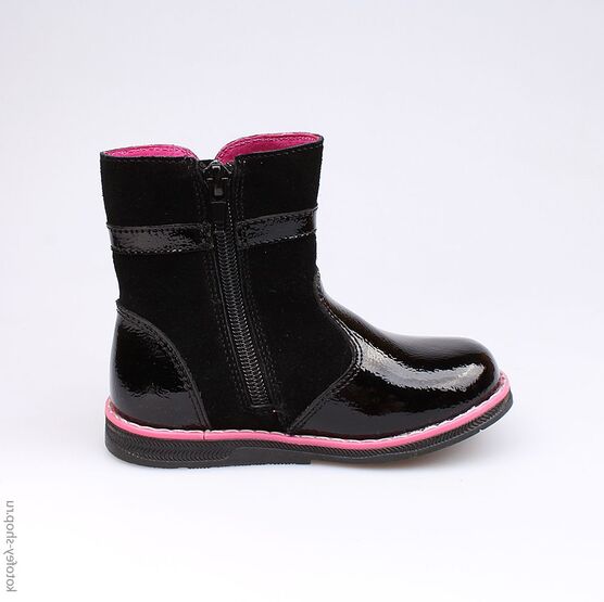 362075-31 Сапожки для девочки черный фото №2