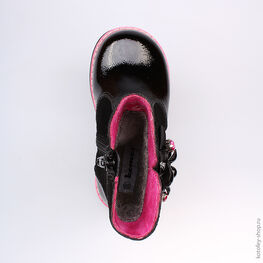 362075-31 Сапожки для девочки черный фото №4