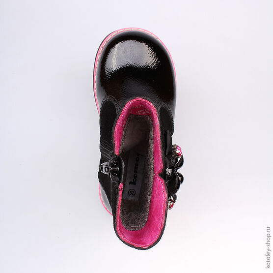 362075-31 Сапожки для девочки черный фото №4