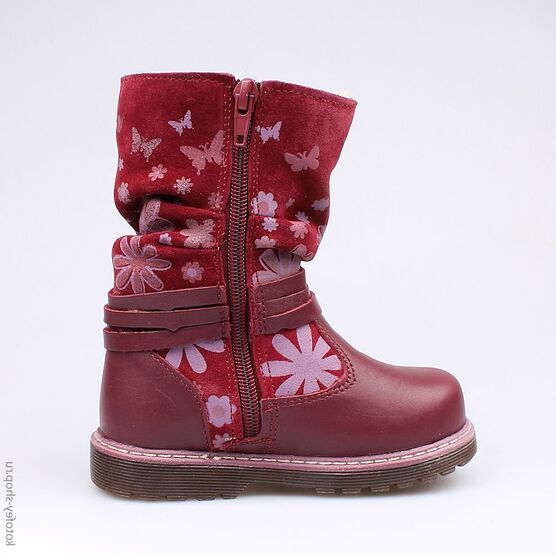 362077-41 Сапожки для девочки бордовый фото №2