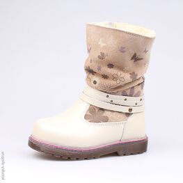 362077-42 Сапожки для девочки бежевый