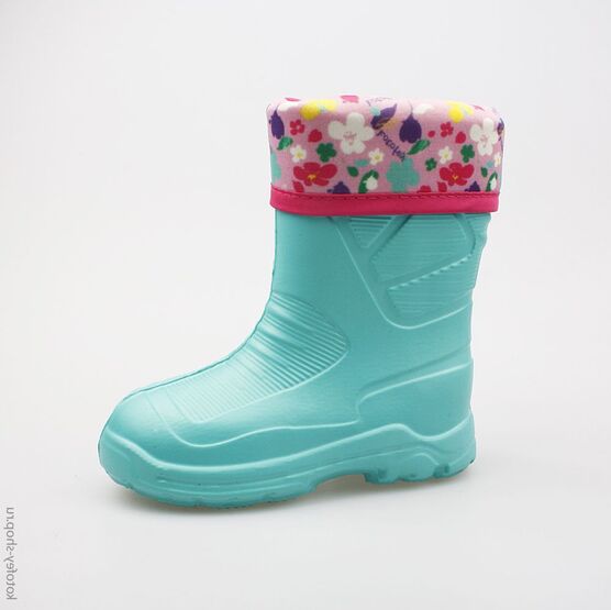 365135-11 Резиновые сапоги для девочки бирюзовый