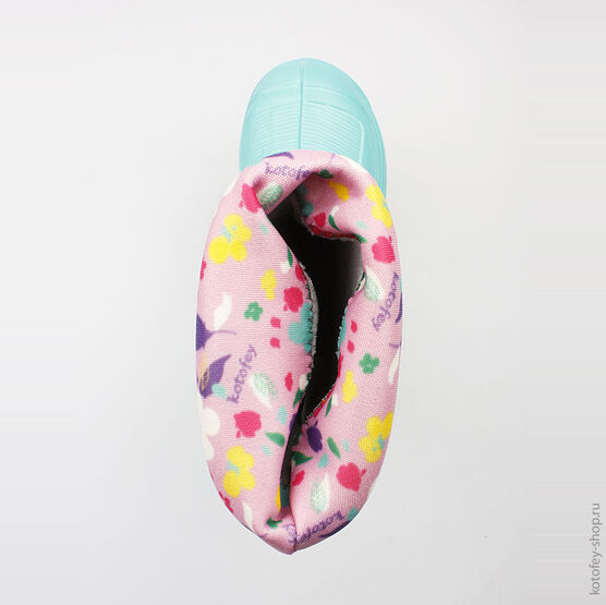 365135-11 Резиновые сапоги для девочки бирюзовый фото №4