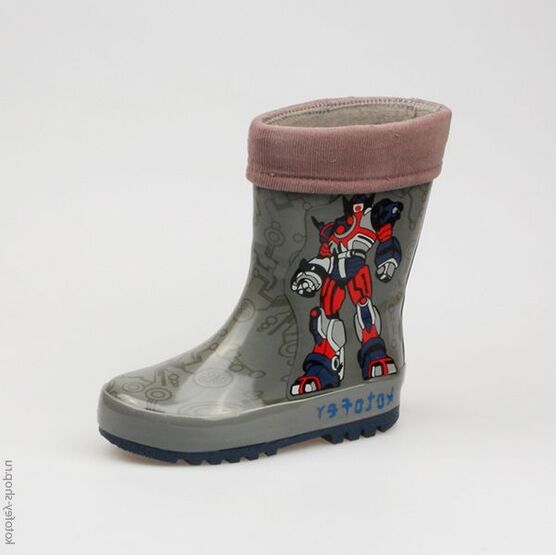 366094-12 Резиновые сапоги для мальчики серый