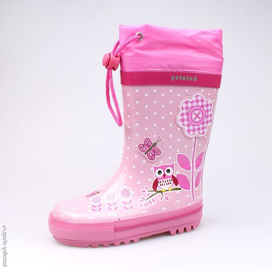 366133-11 Резиновые сапоги для девочки розовый