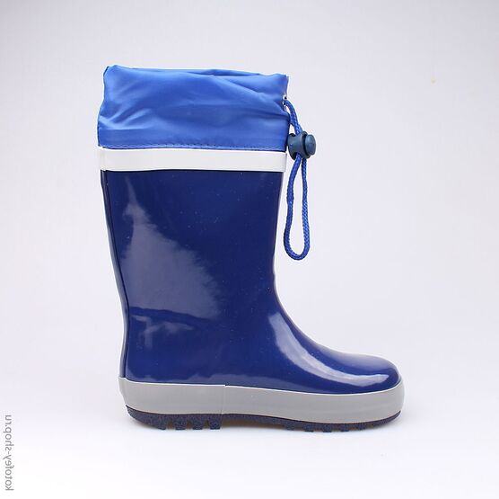 366142-11 Резиновые сапоги для мальчики син-сер фото №2