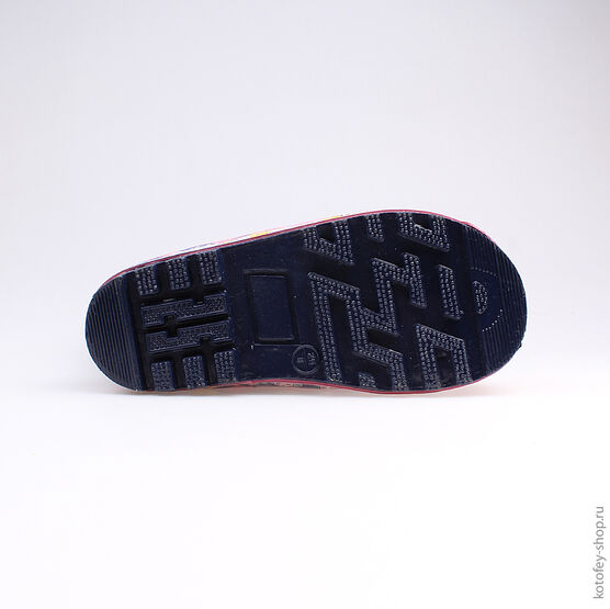 366143-11 Резиновые сапоги для девочки син-роз фото №3