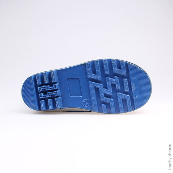 366144-11 Резиновые сапоги для мальчики сер-гол фото №3