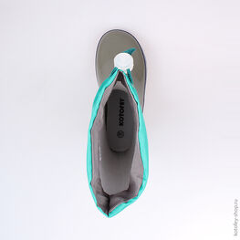 366150-11 Резиновые сапоги для мальчики сер-зел фото №4