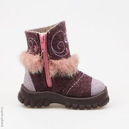 367049-02 Валенки для девочки фиолетовый фото №2