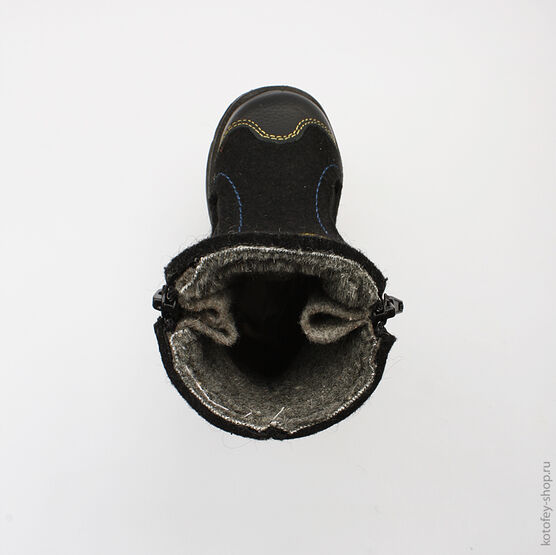 367065-45 Валенки для мальчики черный фото №4