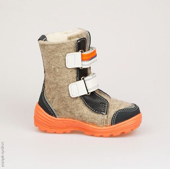 367074-42 Валенки для мальчики сер-син фото №2