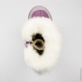 367077-44 Валенки для девочки сиреневый фото №4