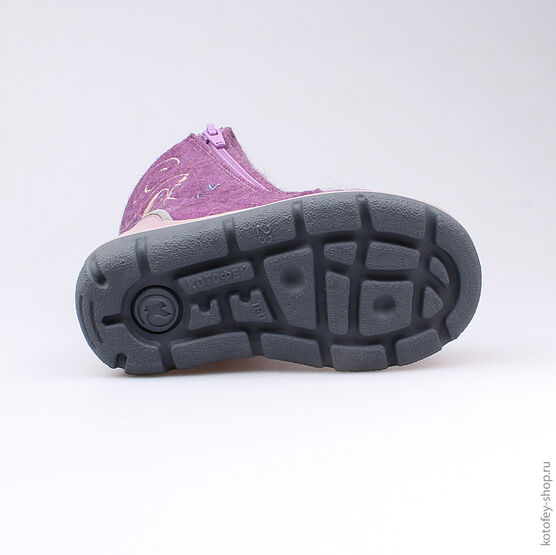 367095-42 Валенки для девочки сиреневый фото №3