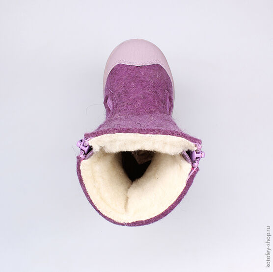 367095-42 Валенки для девочки сиреневый фото №4