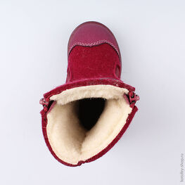 367095-44 Валенки для девочки бордовый фото №4