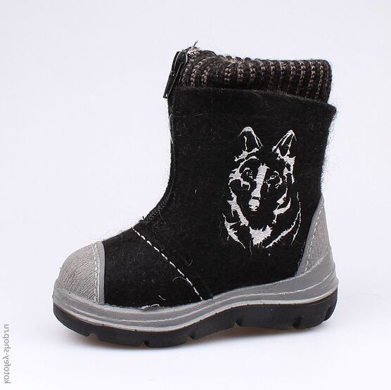 367102-42 Валенки для мальчики черный