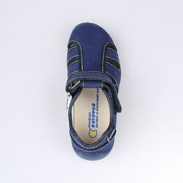 421003-16 Сандалии текстильные для мальчики светло-синий фото №4