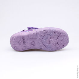 421004-17 Босоножки текстильные для девочки фиолетовый фото №3