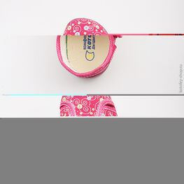 421004-18 Босоножки текстильные для девочки фуксия фото №4