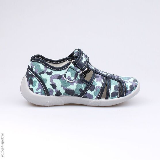 421006-14 Сандалии текстильные для мальчики светло-синий фото №2