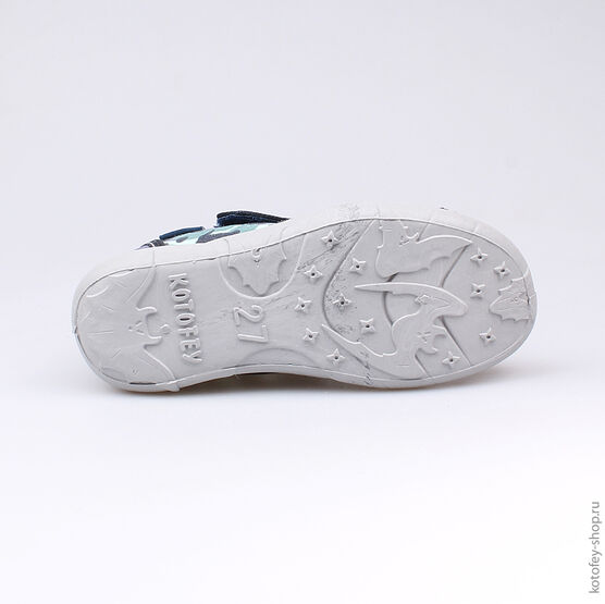421006-14 Сандалии текстильные для мальчики светло-синий фото №3
