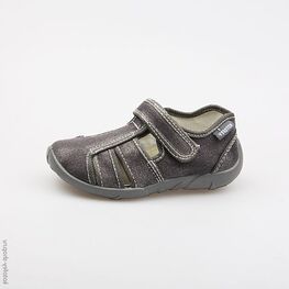 421006-15 Сандалии текстильные для мальчики серый