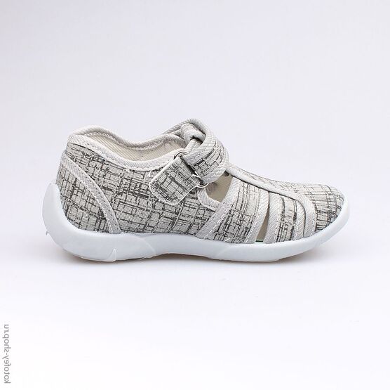 421013-13 Сандалии текстильные для мальчики серый фото №2